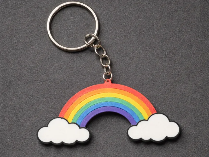 Rainbow keychain