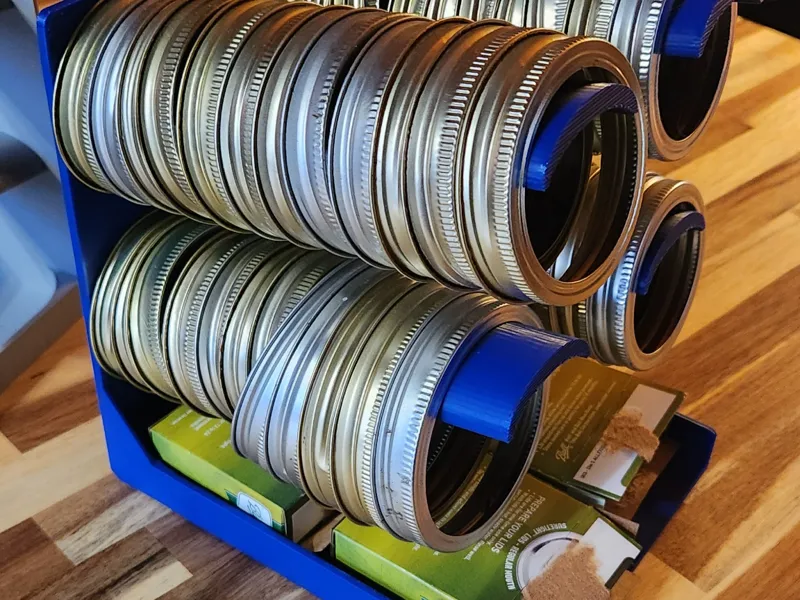 Canning jar lid holder