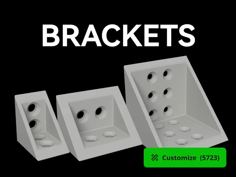 Strong Parametric Angle Bracket | CUSTOMIZABLE