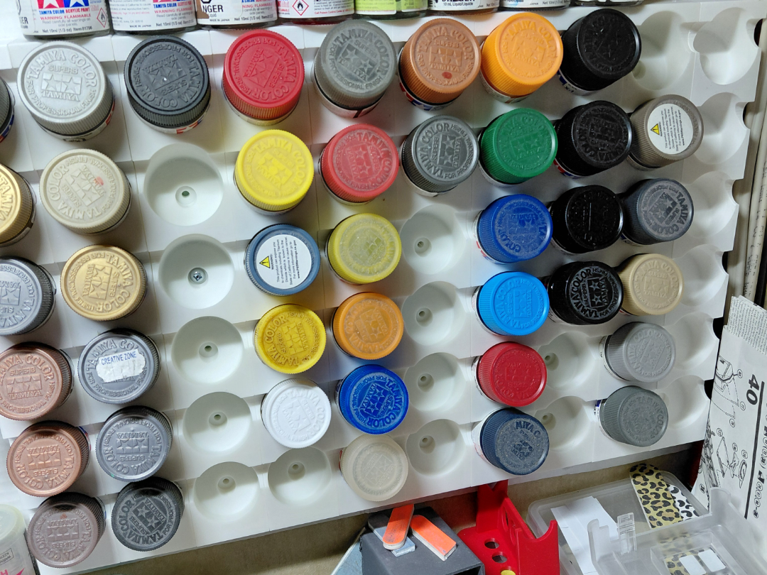 Modular Tamiya Acrylic Paint Rack