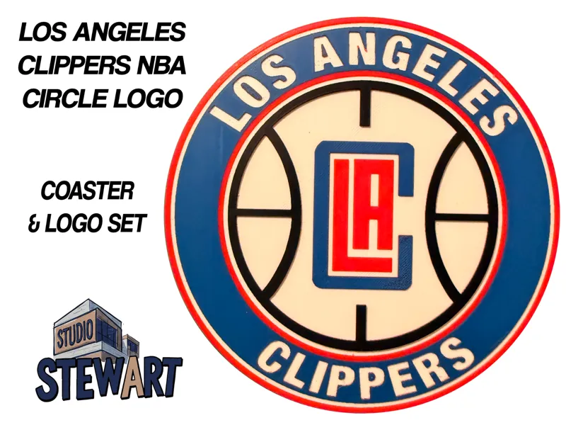 Los Angeles Clippers NBA LOGO - COASTER/SIGN