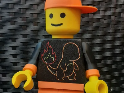 Big Brick Man - Charmander Line Art