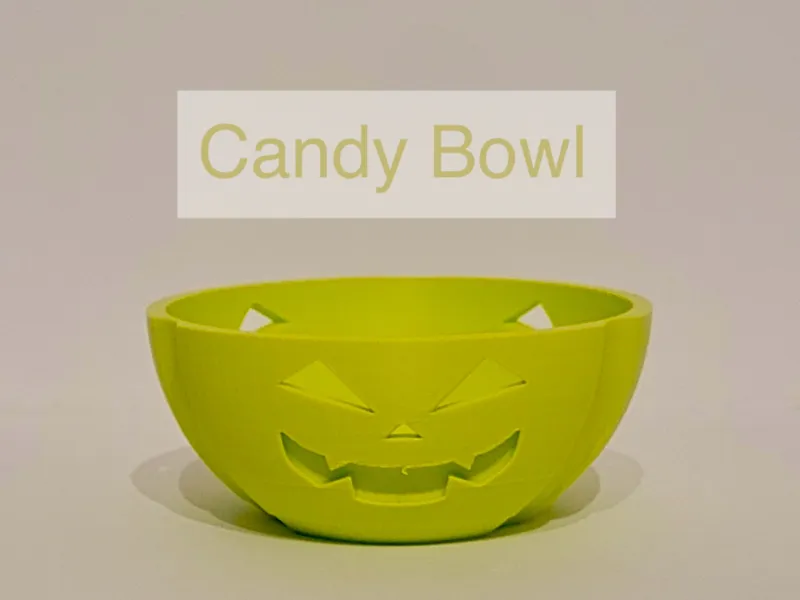 Halloween pumpkin candy bowl