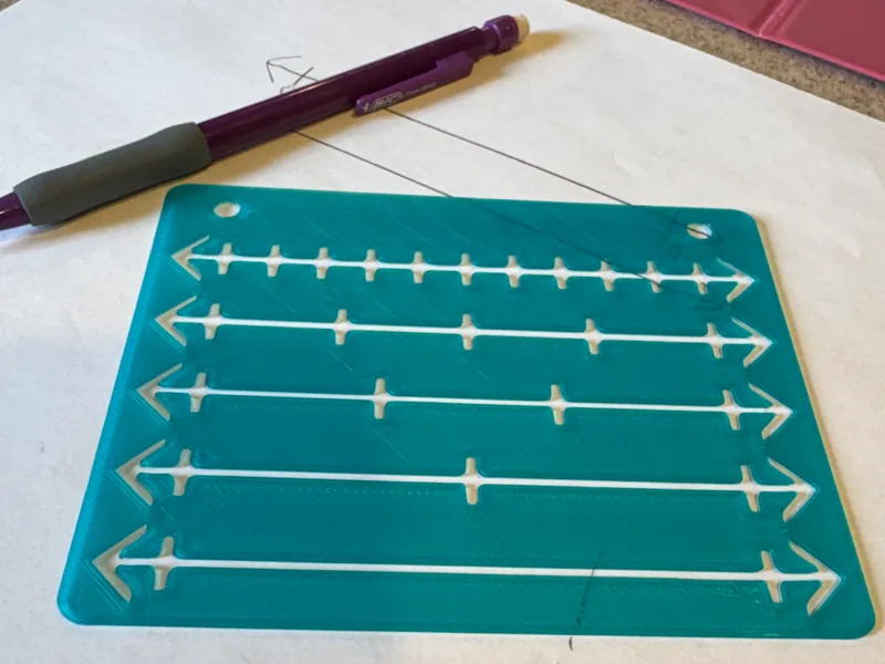 Number Line Stencil