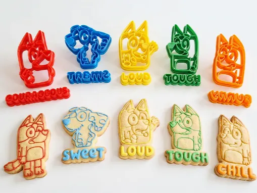 Cookie cutter bluey emotions 