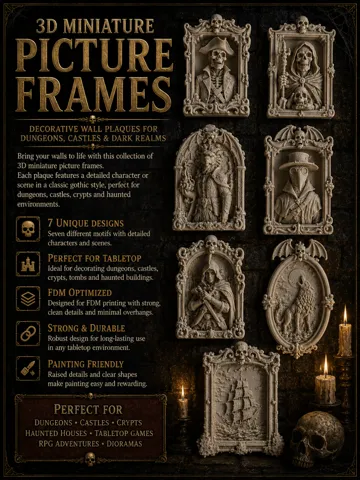 Marco decorativo: 3D Miniature Picture Frames — vista de referencia 2