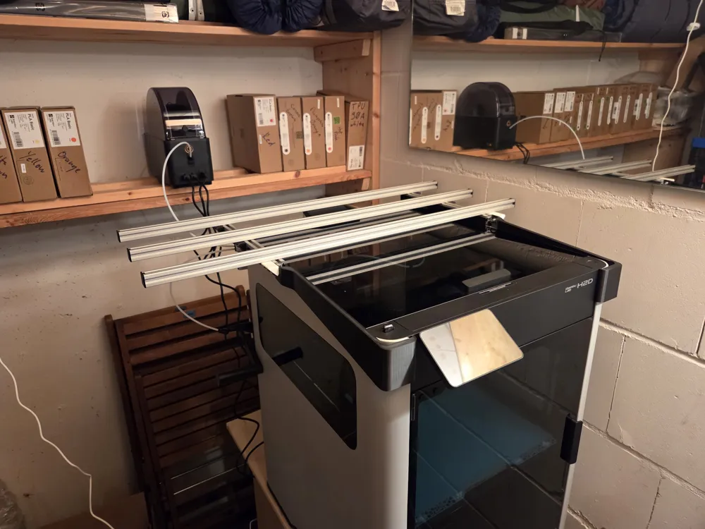 H2 AMS Riser Platform (Aluminum Frame System) - Free 3D Print Model ...