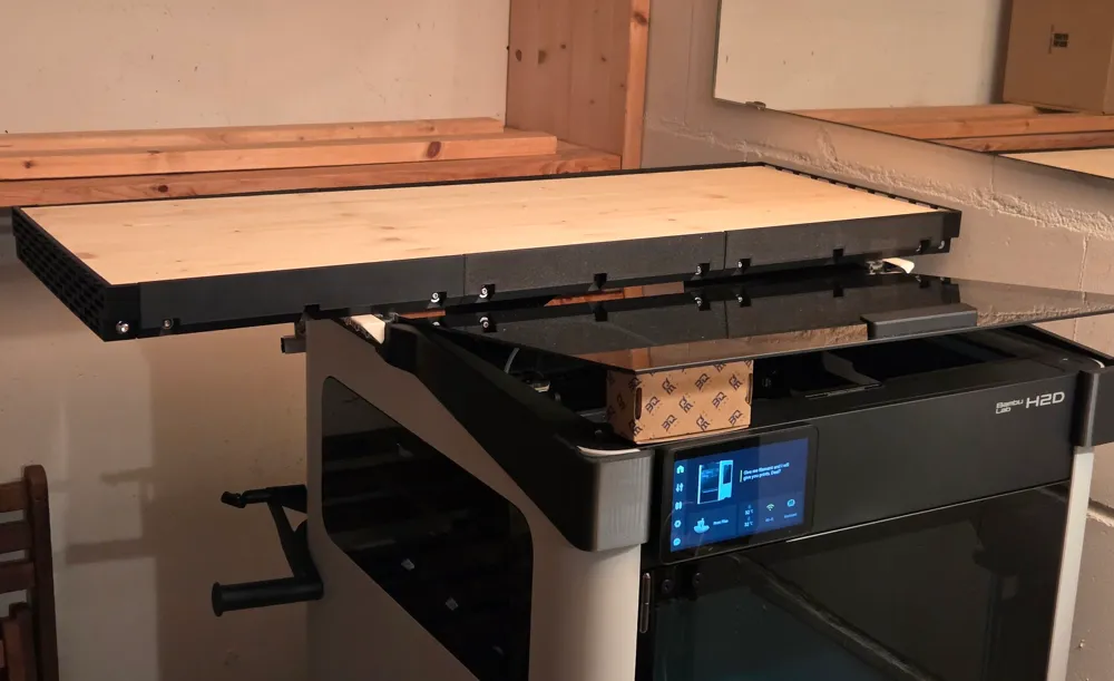 H2 AMS Riser Platform (Aluminum Frame System) - Free 3D Print Model ...