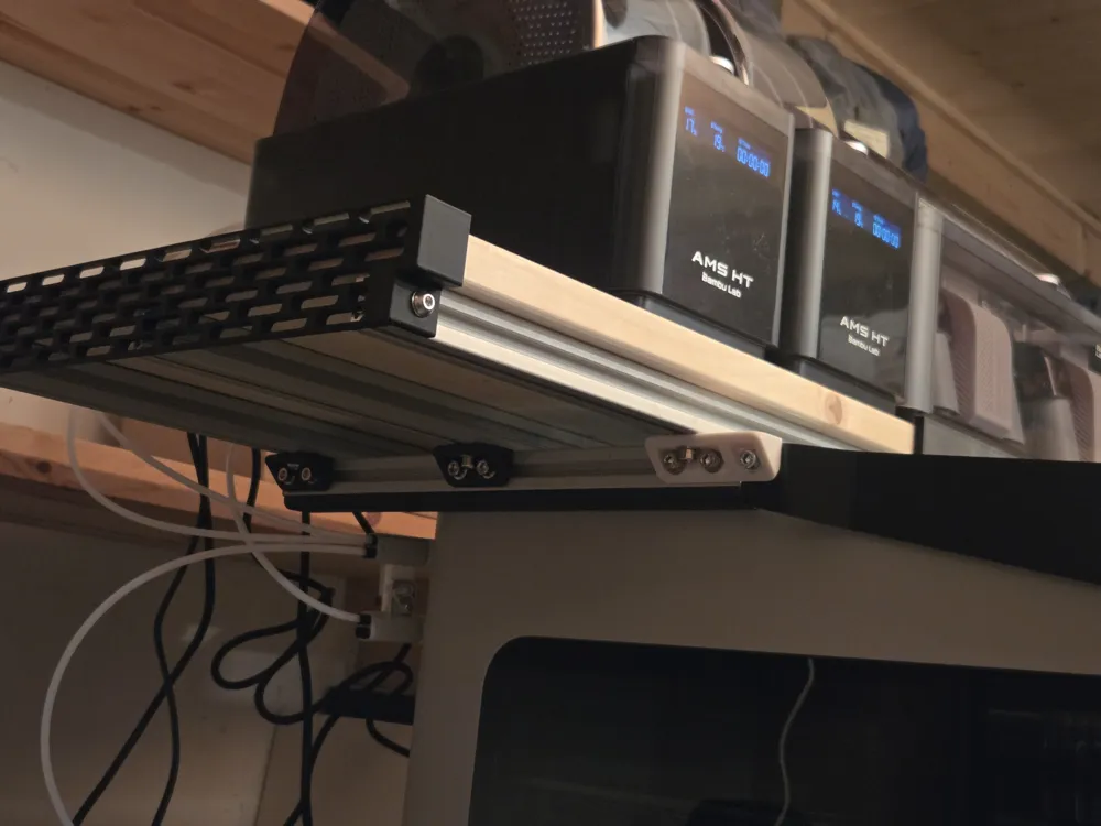 H2 AMS Riser Platform (Aluminum Frame System) - Free 3D Print Model ...