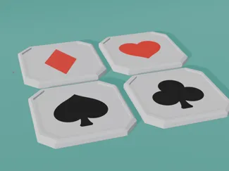 Casino Style Coasters