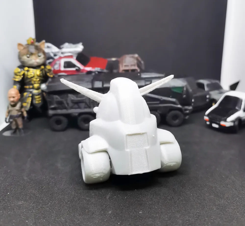 Chibi RX-78-2 Gundam x (LBWK) Custom Car - Free 3D Print Model - MakerWorld