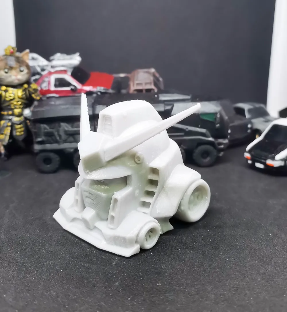 Chibi RX-78-2 Gundam x (LBWK) Custom Car - Free 3D Print Model - MakerWorld