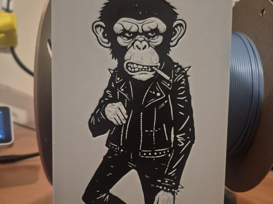 punk monkey hueforge