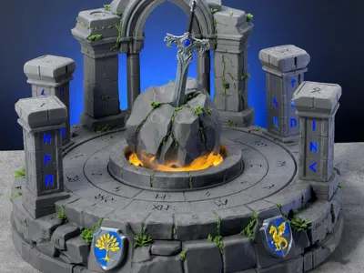 Sword and Worthy Tokens Shields