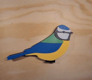 Blue Tit  - puzzle/statue/fidget