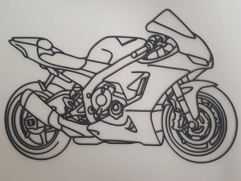 Yamaha R1 Wall Art | Line Art