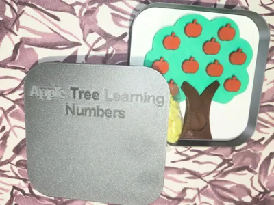 Box for  Apple Tree Learning Numbers for kids