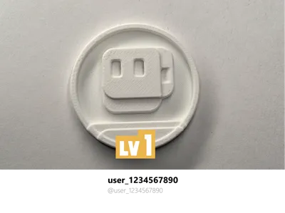 Bambu Lab New User Default Avatar (Embossed Version)