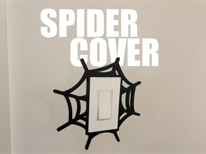 Sleek Spider Web Light Switch Cover