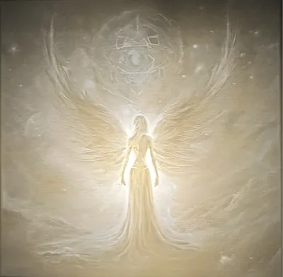 Glowing Angel Lithograph.