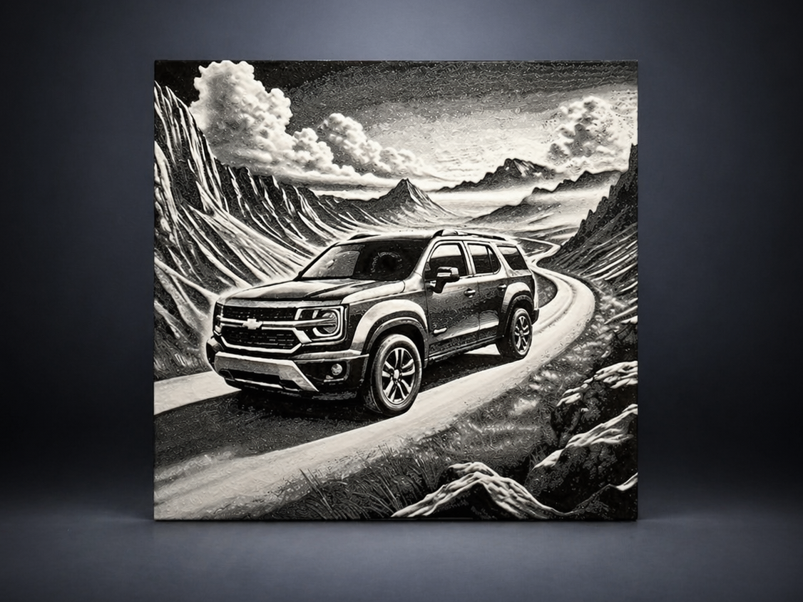Chevrolet Niva in the mountains