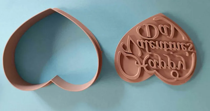Happy Valentine's Day Heart Cookie Cutter
