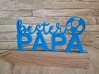 Plaquette « meilleur papa » football, Fête des pères — photo 2