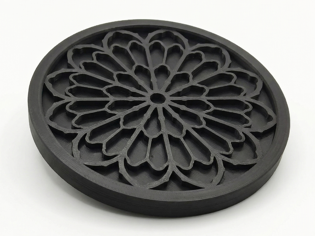 Sottobicchiere Gotico "Rosone" (Mandala Coaster)