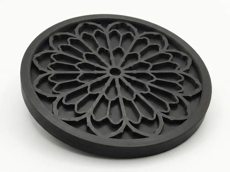 Sottobicchiere Gotico "Rosone" (Mandala Coaster)