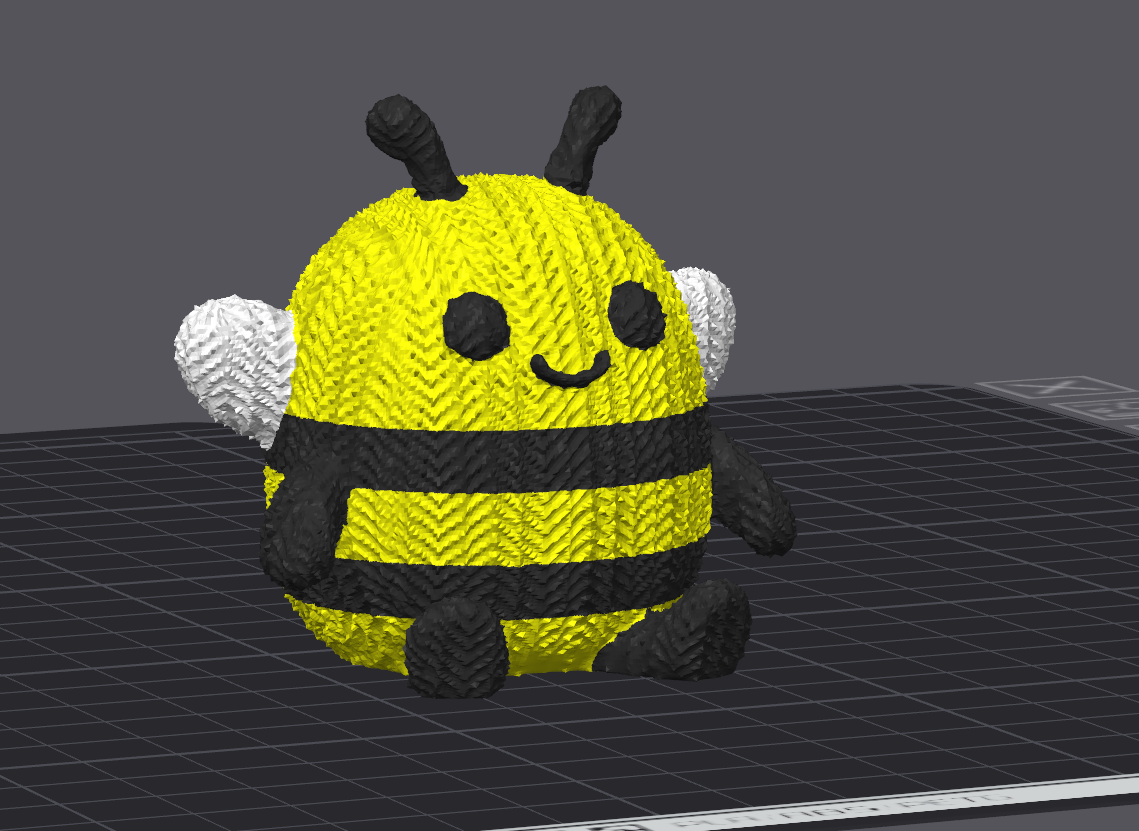 Miniatura 2 do modelo 3D Knitted Bee