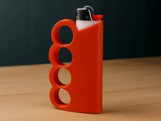 Brass Knuckle Lighter Sleeve