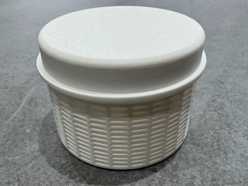 Silicabehälter für Müsliboxdeckel - Flacher Aufbau