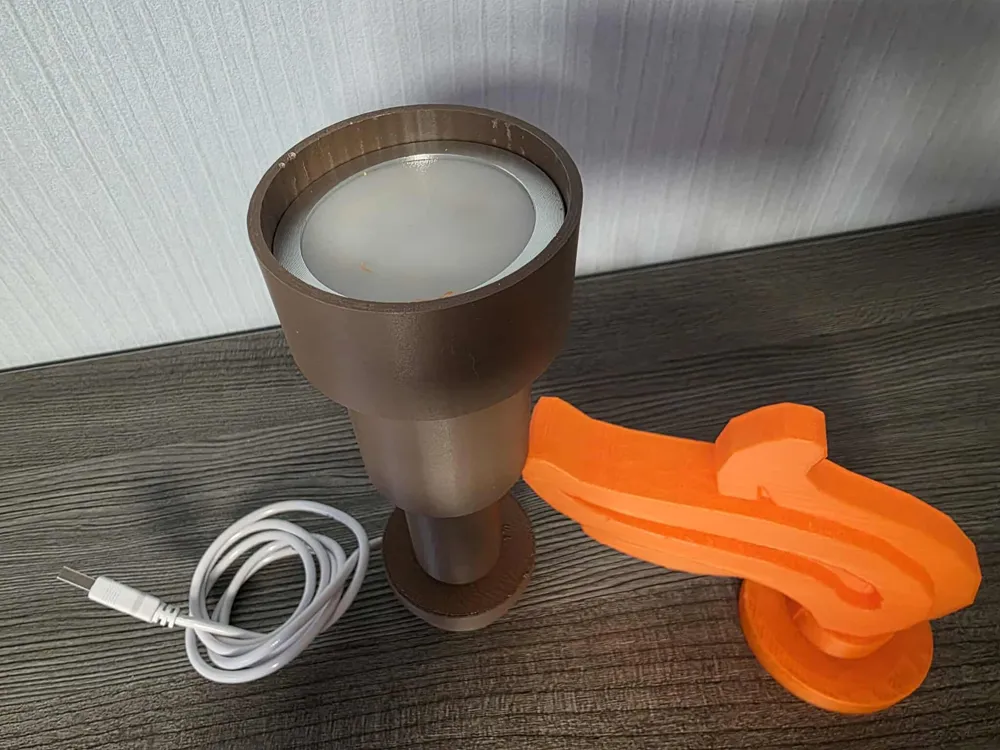 Brick Style Torch for USB LED Lamp* 27cm * NoAMS - Free 3D Print Model ...