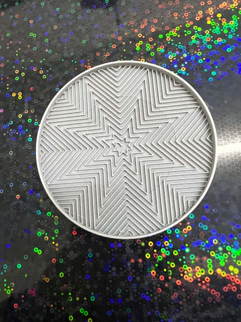 Drink Coaster - Octagon Spiral Fill Pattern Design