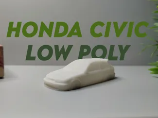 Honda Civic Type R Low Poly