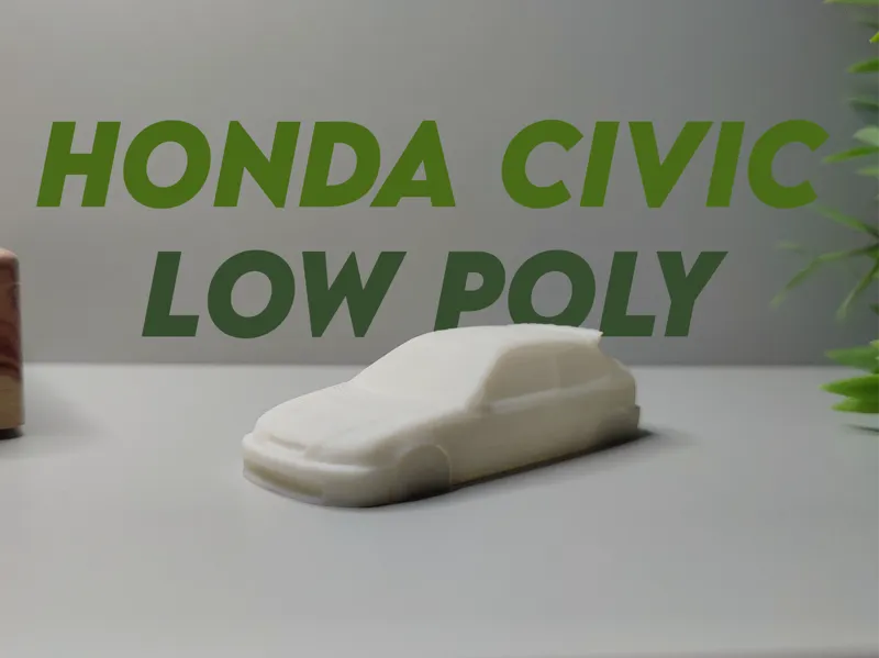 Honda Civic Type R Low Poly