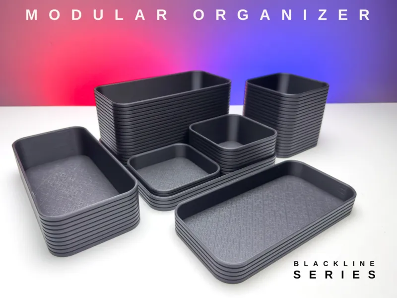 Modular Storage Tray Set for Desk Organization