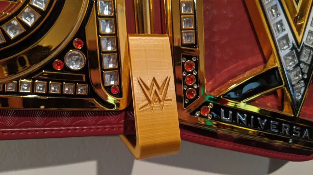 Wall Hanger Display Rack For Kid-Size WWE Replica Wrestling Belts