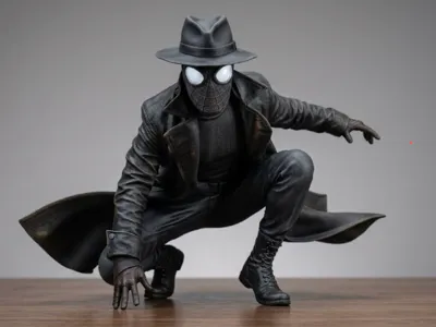 Spider Noir Spiderman Model 