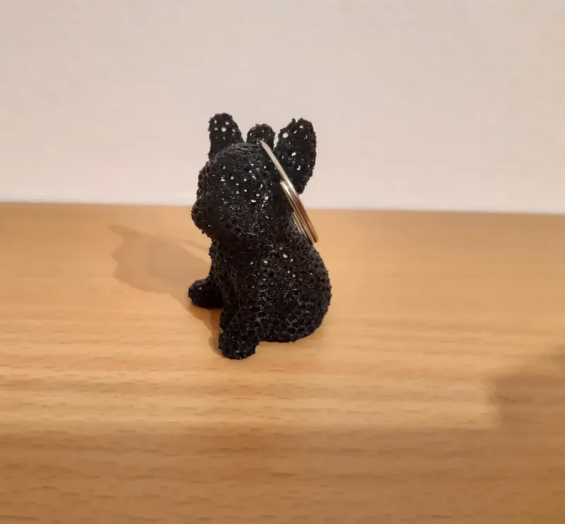 Bulldog keychain - VORONOI