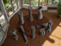 Collection de troncs d'arbres miniatures — photo 1