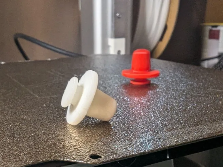 Door panel trim clip for 9 mm holes