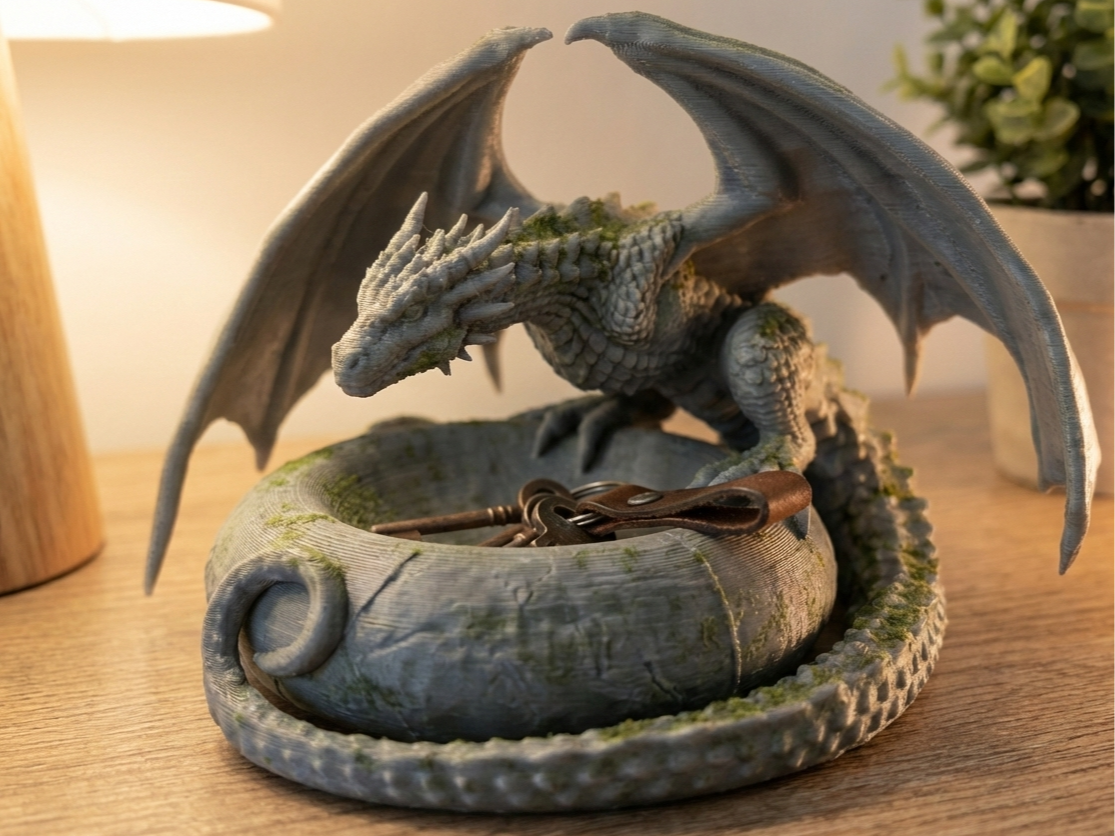Ancient dragon rest Keys Bowl