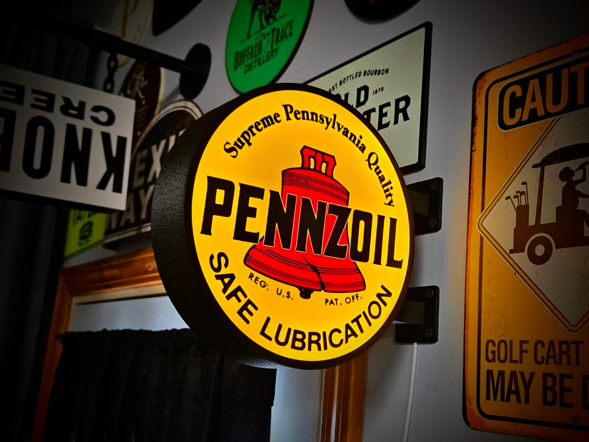 PENNZOIL - 2-Sided Gas Station Lightbox Sign