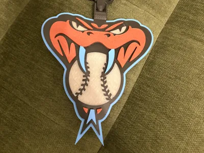 Arizona Diamond Backs Fan Chain - Print in Place