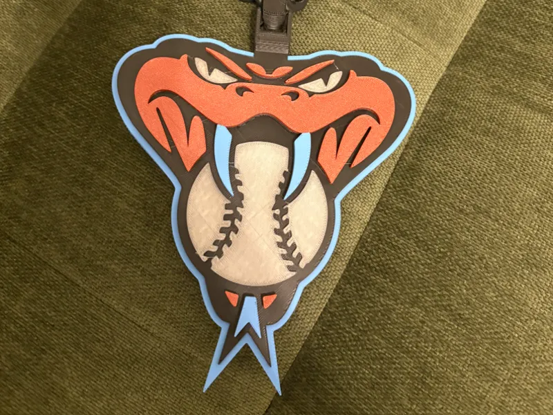 Arizona Diamond Backs Fan Chain - Print in Place