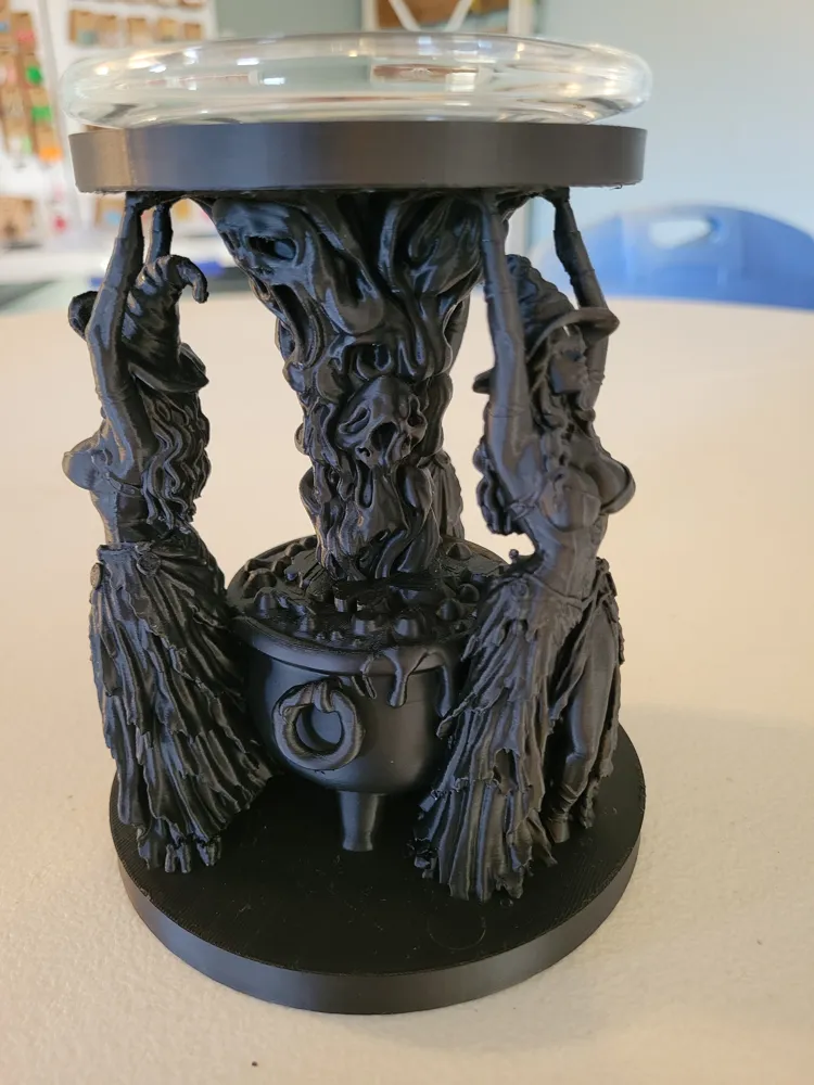 3 witches candle holder - Free 3D Print Model - MakerWorld