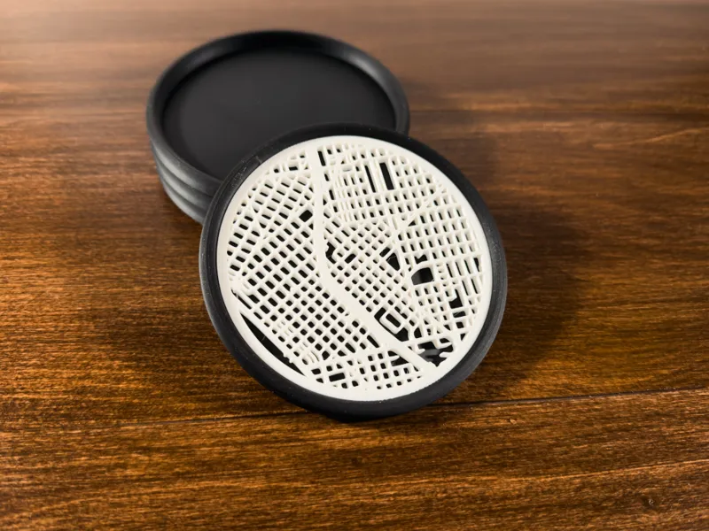 Seattle Street Map Coaster