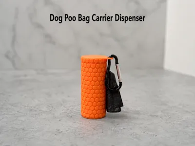 Hexagon shaped Dog Poo Bag Carrier Dispenser