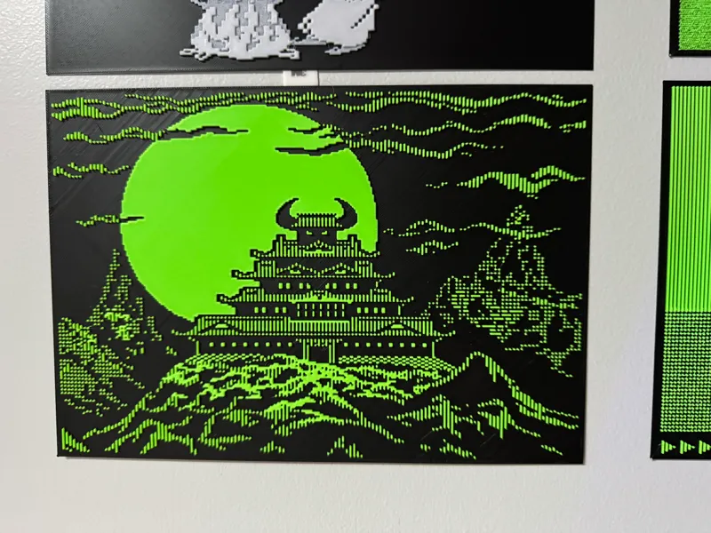 Karateka Intro Screen Apple II Version
